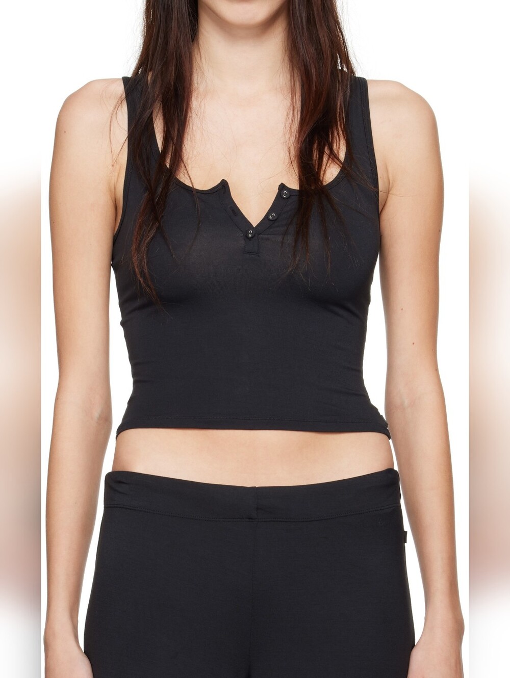Skims Sleep Henley Tank Top Shirt SL-TNK-6289W